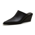 Mules à Talon Compensé Bout Fermé — Confort & Style
