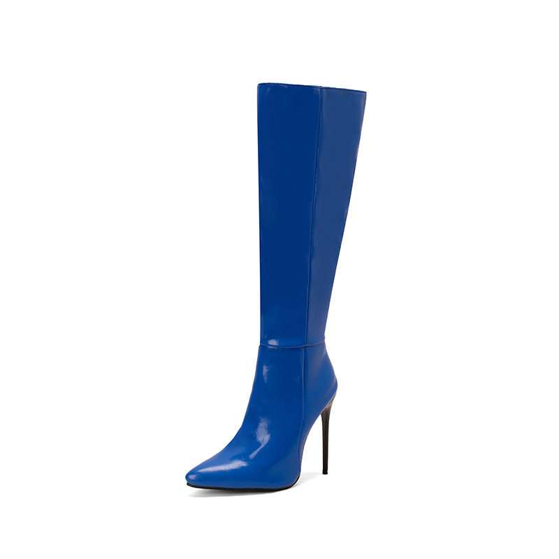 Bottes Mi-Mollet Stiletto Bout Pointu – Zip Latéral & Grandes Tailles 35-45