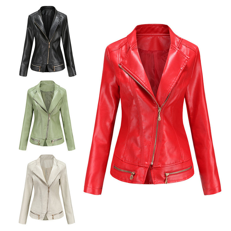 Veste Courte en Similicuir – Légère & Coupe Ajustée Mi-Saison