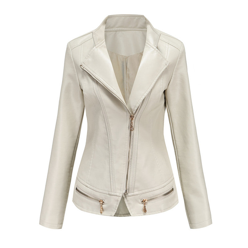 Veste Courte en Similicuir – Légère & Coupe Ajustée Mi-Saison