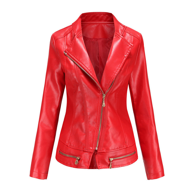 Veste Courte en Similicuir – Légère & Coupe Ajustée Mi-Saison