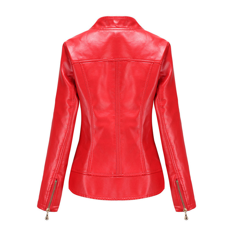 Veste Courte en Similicuir – Légère & Coupe Ajustée Mi-Saison