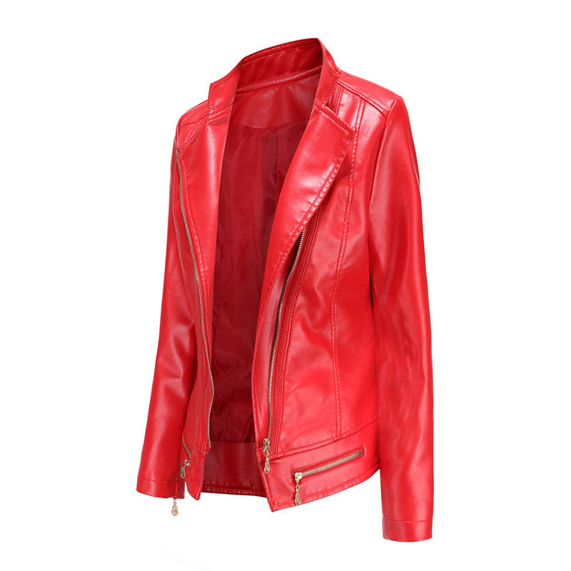 Veste Courte en Similicuir – Légère & Coupe Ajustée Mi-Saison
