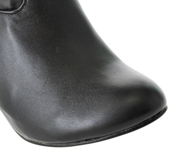 Cuissardes PU Stiletto — Zip Latéral & Talon Aiguille Haut