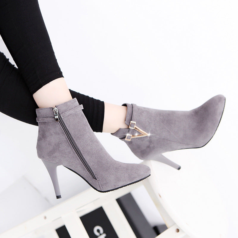 Boots Martin Style British — Talon Haut & Découpes V