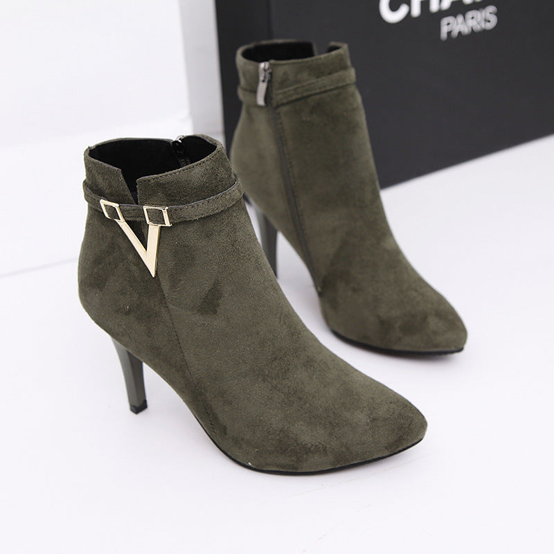 Boots Martin Style British — Talon Haut & Découpes V