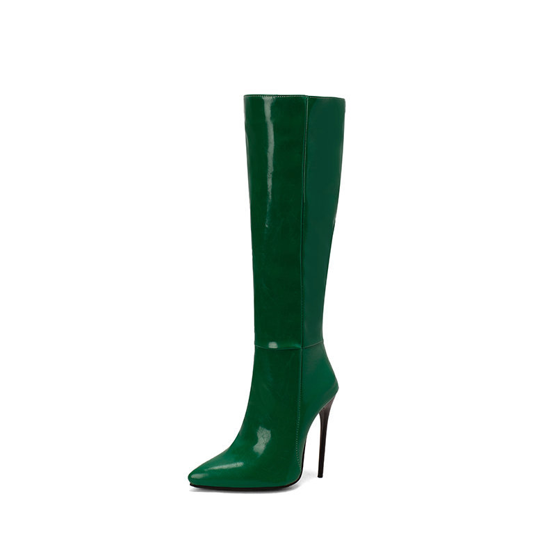 Bottes Mi-Mollet Stiletto Bout Pointu – Zip Latéral & Grandes Tailles 35-45