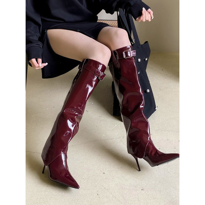 Escarpins Bout Pointu Verni — Style Américain