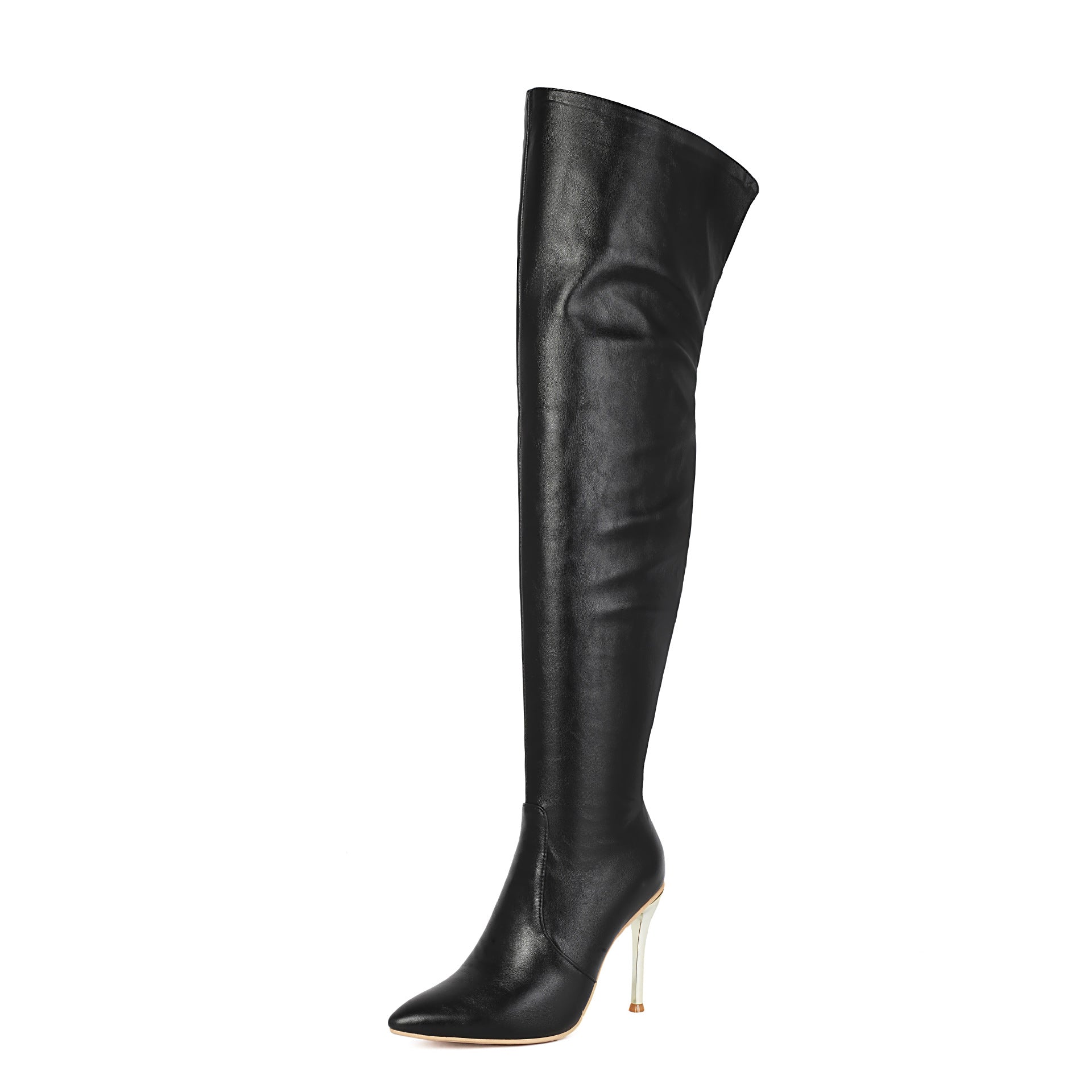 Bottes Cuissardes Stiletto Bout Pointu – Doublure Coton & Grandes Tailles 34-48
