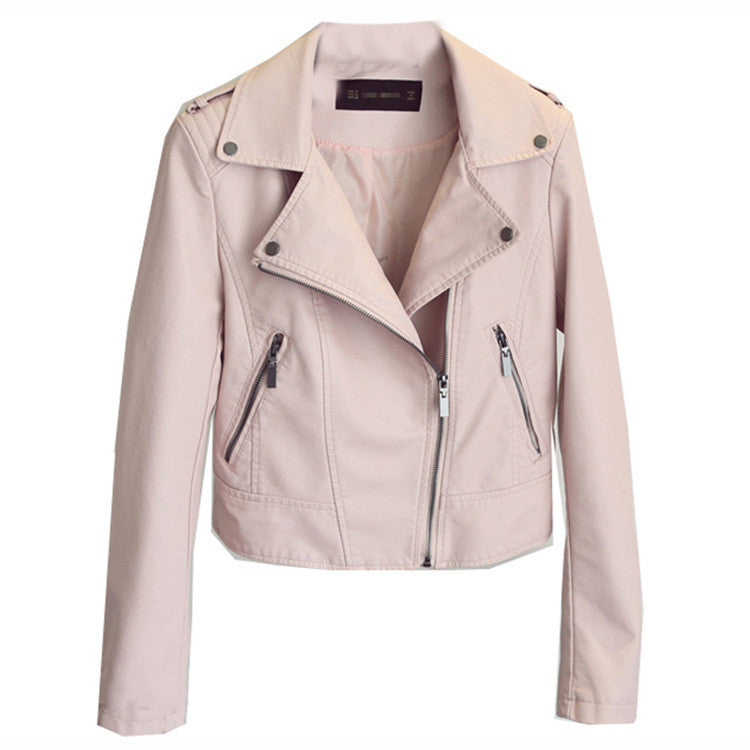 Veste Courte en Similicuir – Coupe Minimaliste & Style Affirmé