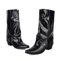 Retro Chunky-heeled Booties For Women
