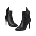 Escarpins Grande Taille Bout Pointu Zip Dos — Talon Haut