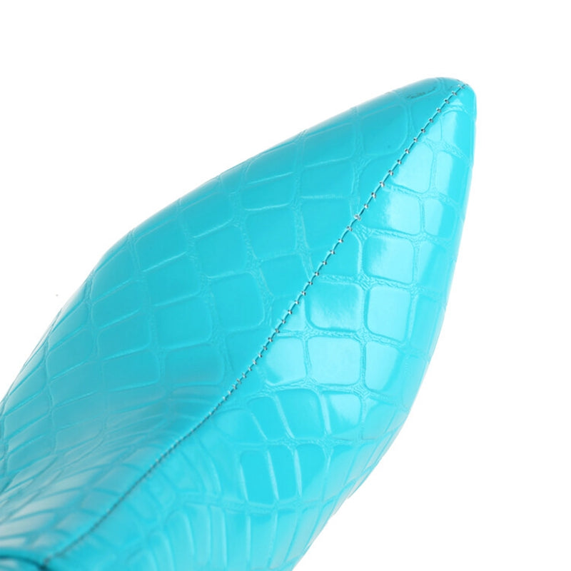 Bottes Martin Stiletto Plateforme Bout Rond — 6 Coloris
