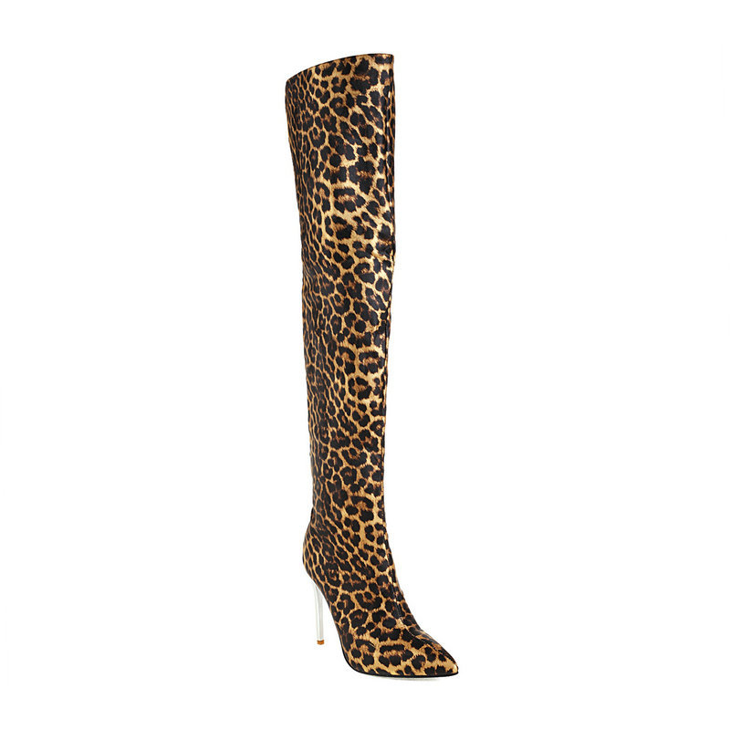 Bottes Cuissardes Stiletto Vernis Bout Pointu – Plateforme & Grandes Tailles 34-43