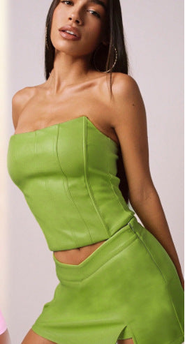 Top Bustier Structuré à Arceaux et Épaules Dénudées