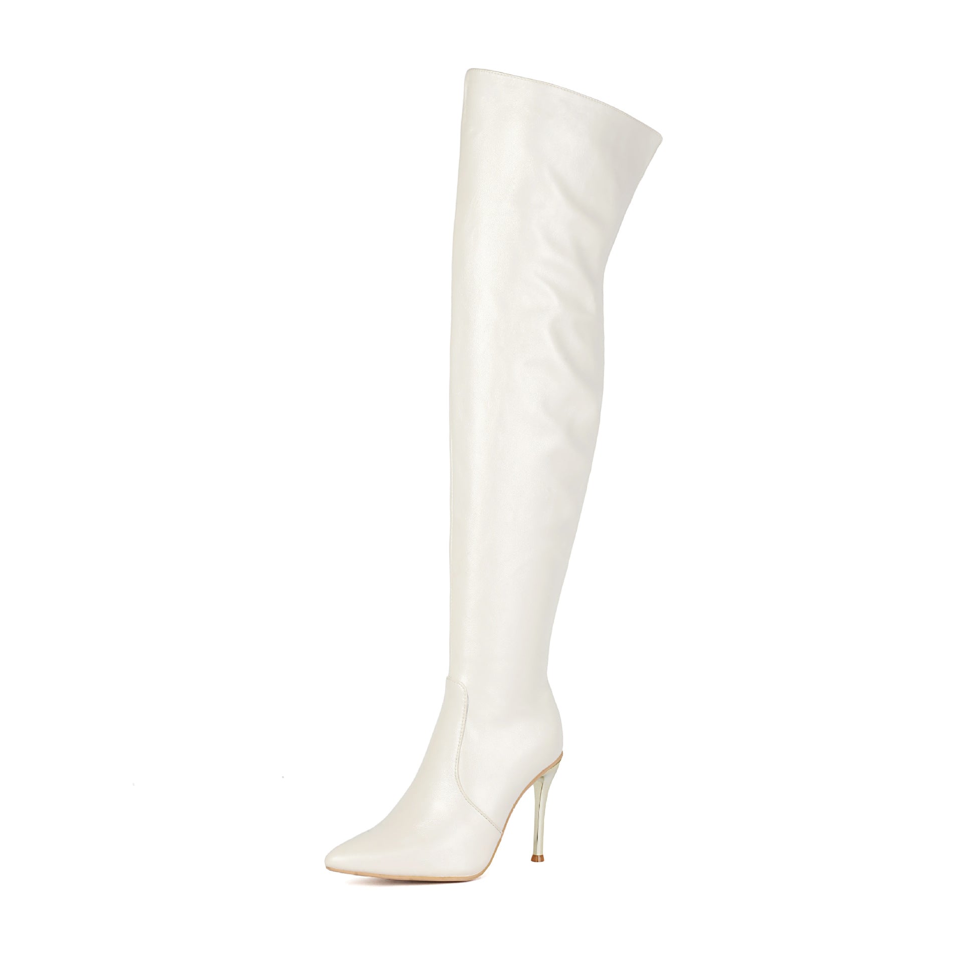 Bottes Cuissardes Stiletto Bout Pointu – Doublure Coton & Grandes Tailles 34-48