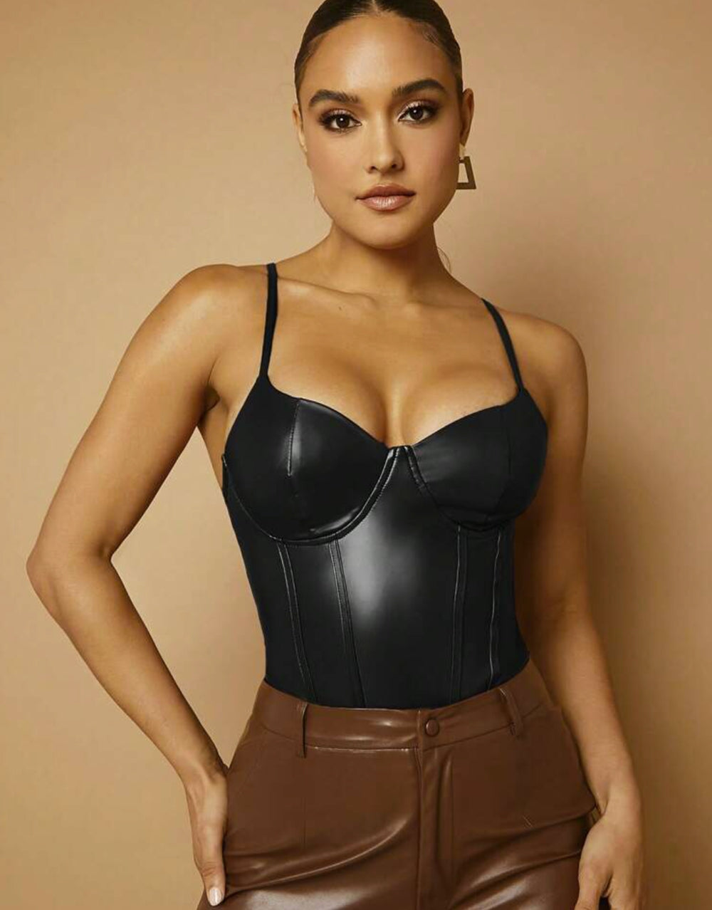Body PU Cuir — Body-shaping Sexy & Silhouette Sculptée