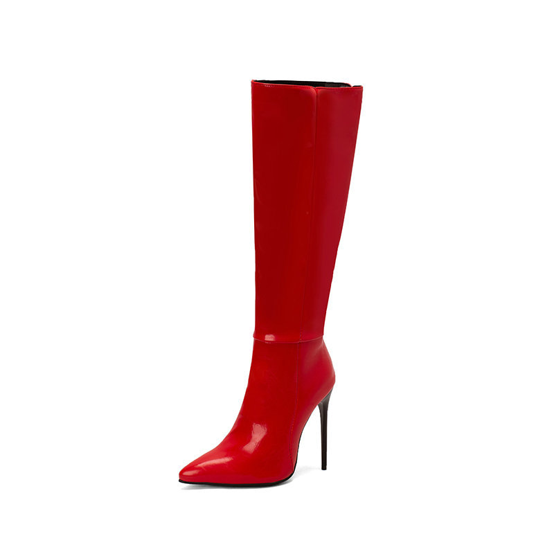 Bottes Mi-Mollet Stiletto Bout Pointu – Zip Latéral & Grandes Tailles 35-45