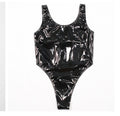 Bodysuit Gilet Latex Ammonia Miroir — Blanc / Rouge / Bleu / Noir