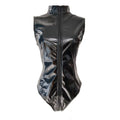 Combinaison PVC Miroir – Triangle Zip & Coupe Moulante