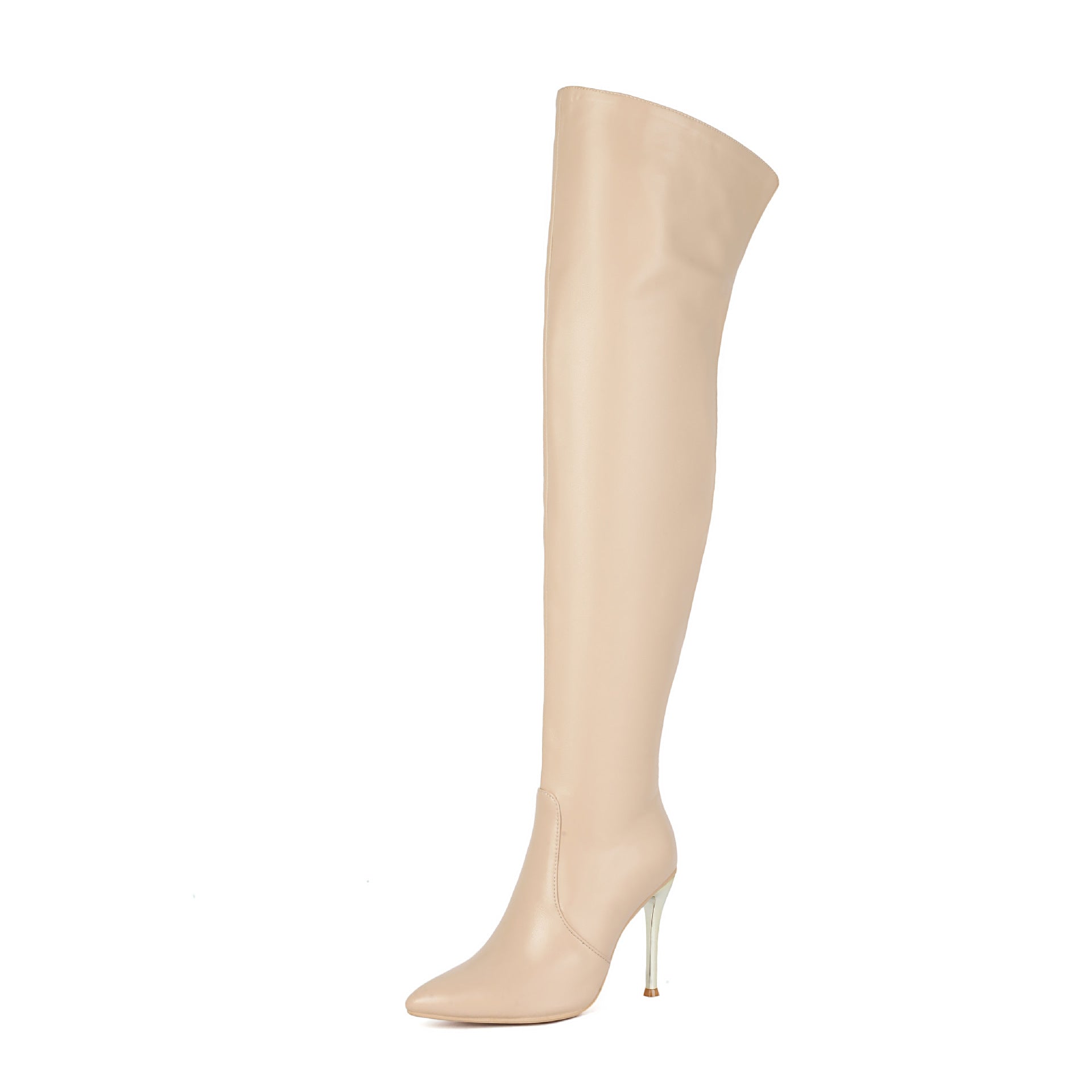 Bottes Cuissardes Stiletto Bout Pointu – Doublure Coton & Grandes Tailles 34-48