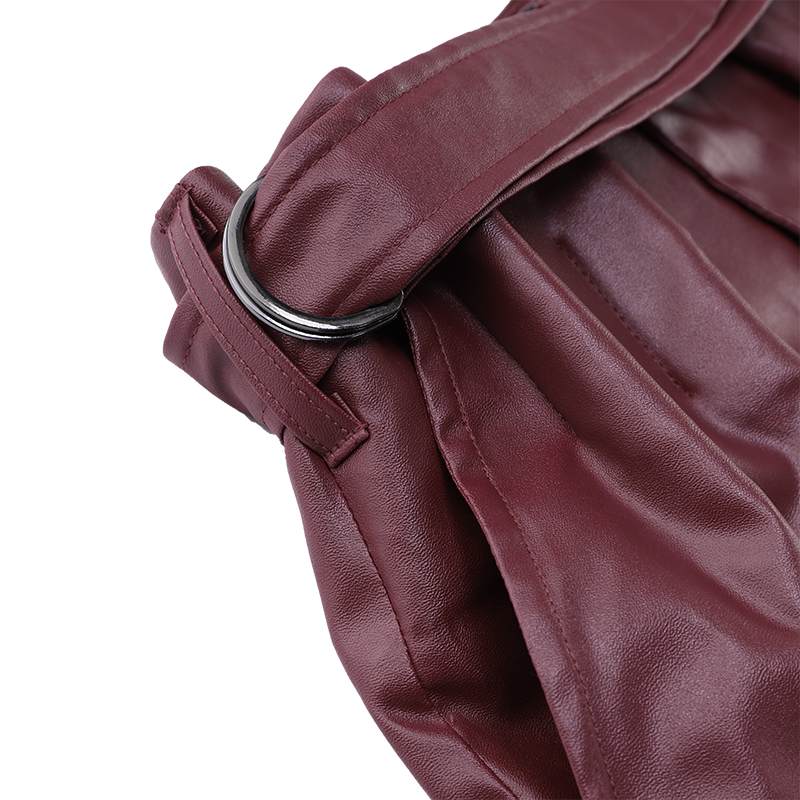 Pantalon Taille Haute en Faux Cuir – Coupe Crayon