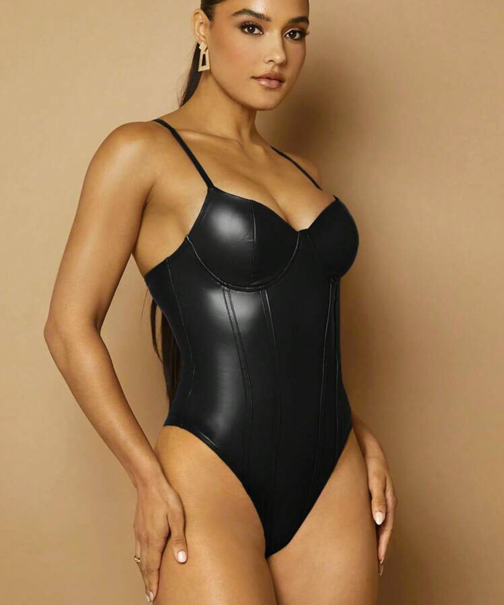Body PU Cuir — Body-shaping Sexy & Silhouette Sculptée