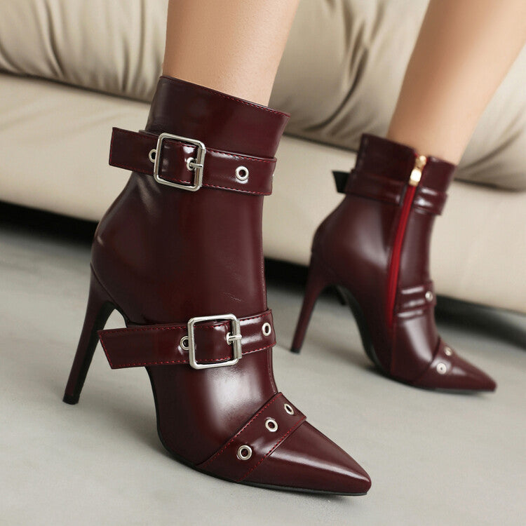 Bottines Stiletto Femme Talon Aiguille – Grandes Tailles 34-48