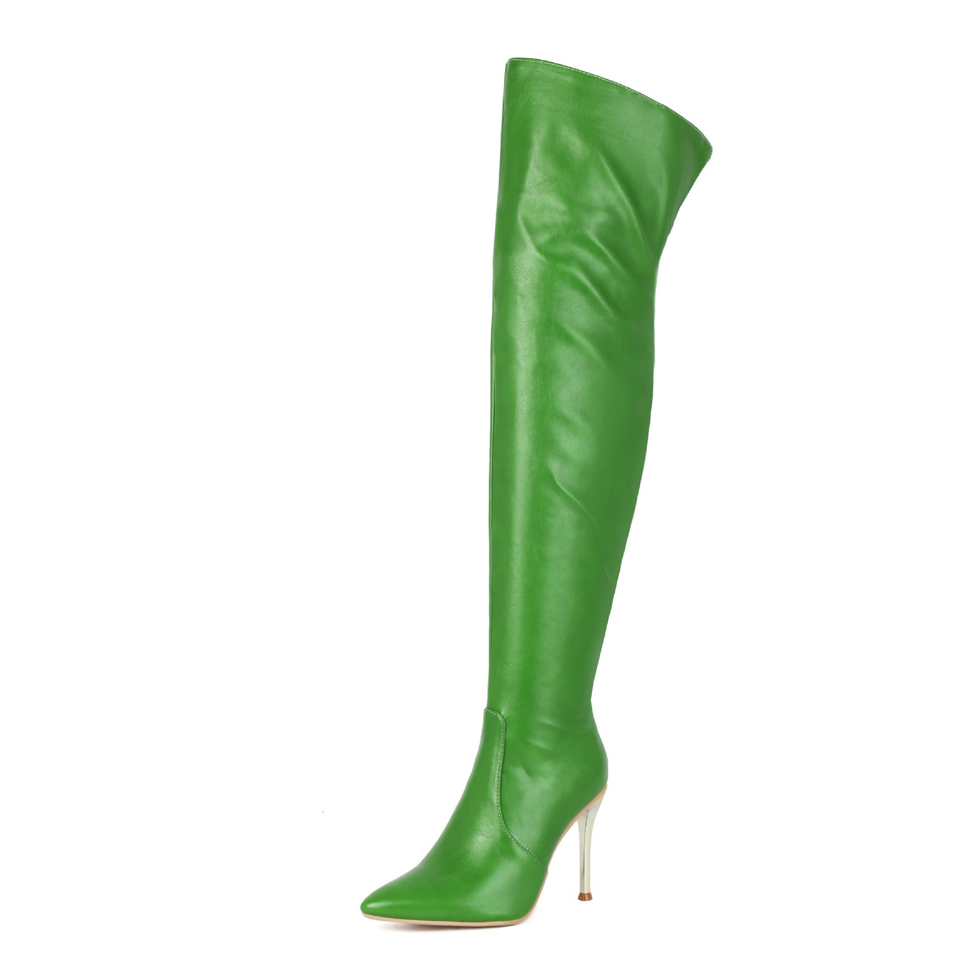 Bottes Cuissardes Stiletto Bout Pointu – Doublure Coton & Grandes Tailles 34-48
