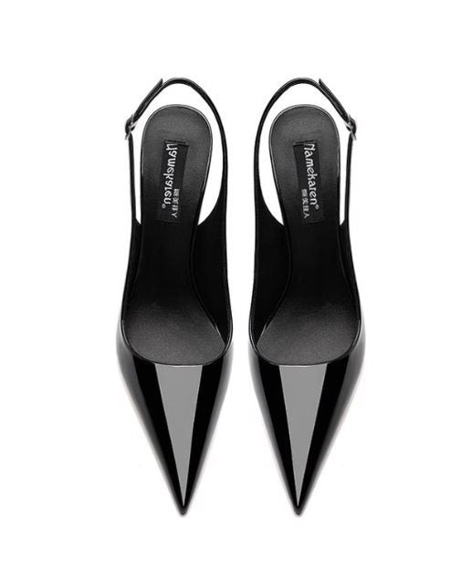Sandales Talon Haut Bride Cheville Ajourée — Nude